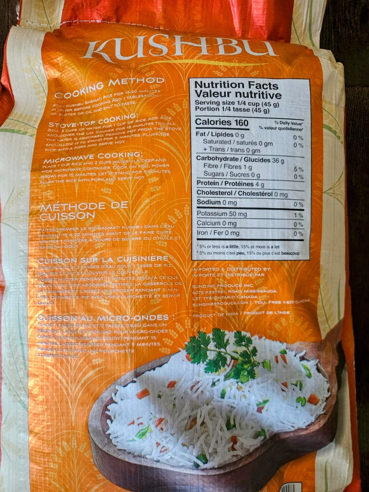 Kushboo Basmati Rice - 40 lb